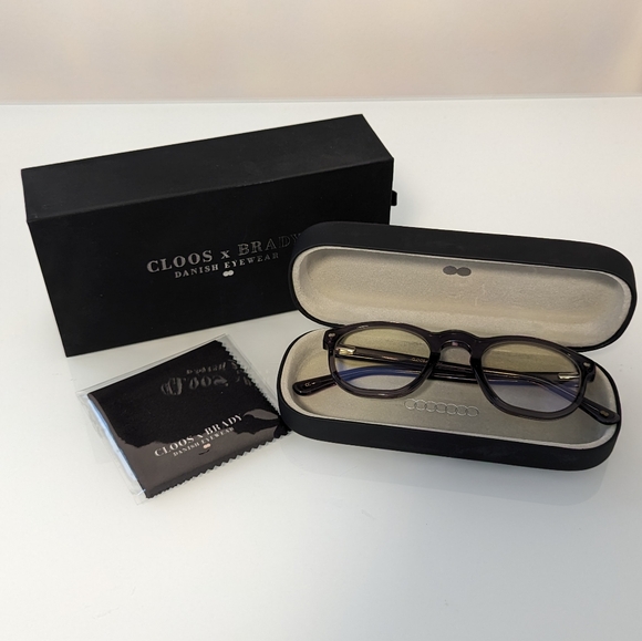 HERMOSA Christopher Cloos x Tom Brady Blue Light Glasses, Grey Tonic, No Bar NIB - Picture 1 of 9